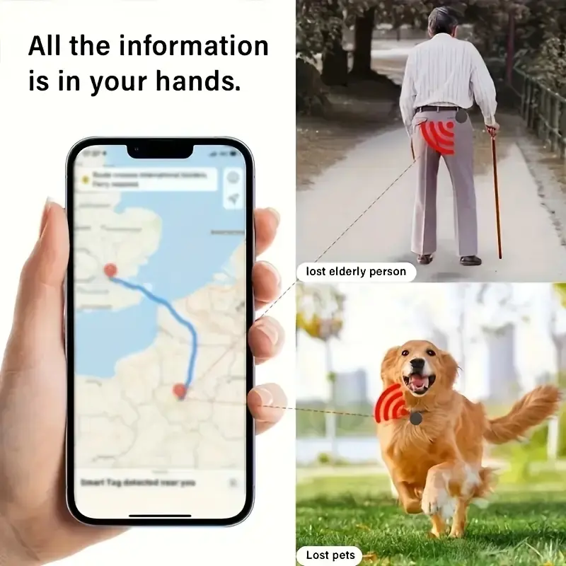 Product Introduction of GPS Tracker for Car,Mini Trackers Device with Weatherproof Magnetic Case-No Monthly Fee-Best Hidden GPS Trackers,Anti-lost Device,Works with Apple Find My fathersdaygift 5