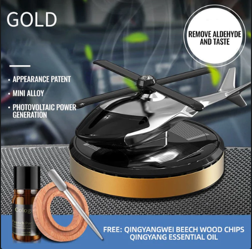 Metal Solar Helicopter Air Freshener