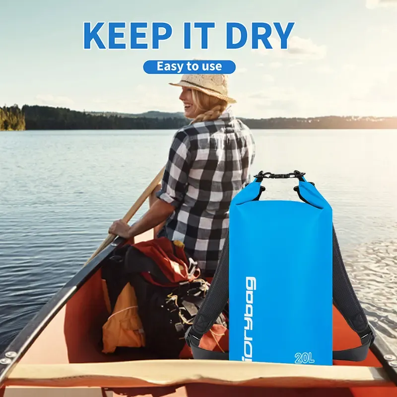 IDRYBAG Waterproof Backpack Dry Bag for Men and Women, Floating Bag Dry Backpack 2L/5L/10L/20L/30L, Waterproof Dry Bag for Kayaking, Boating, Canoeing, Rafting, Hiking, Camping