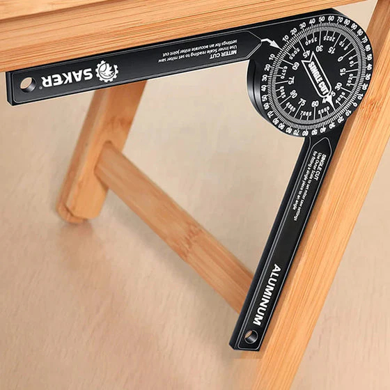 📏 7-inch Aluminum Miter Saw Protractor | Precision Angle Finder
