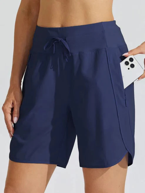 ⏰Hot Sale Women's Active 7 Inseam Athletic Long Running High Wasistband Shorts