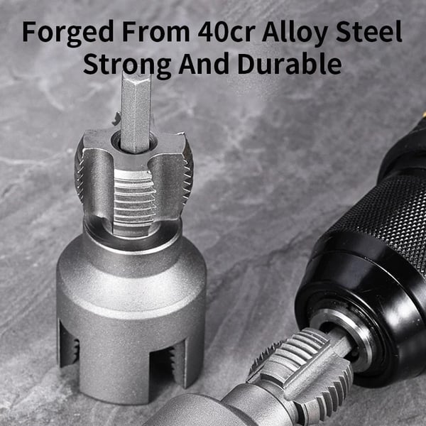 Integrated Internal & External Pipe Threading Tool