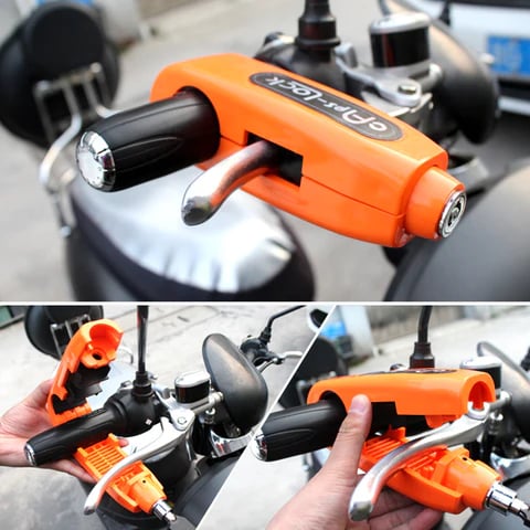 CapsLock Effective Motorcycle Grip Lock Security