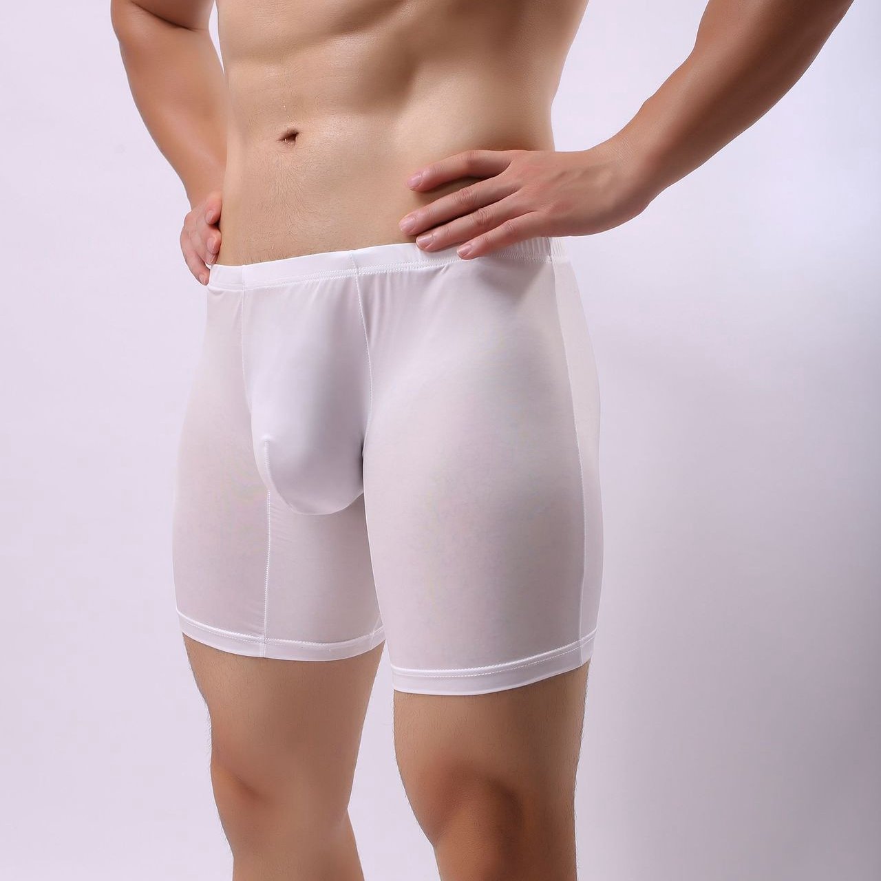 (🔥Summer Hot Sale) - Men's Boxer Briefs Breathable Ice Silk Sports-Inspired Underwear
