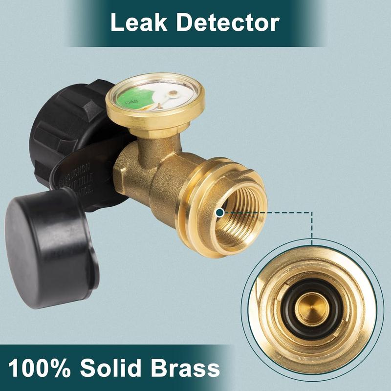 Propane Tank Gauge, Propane Level Indicator for 5-20LB Tanks, Perfect for RV Camper, Propane Heater, Fire Pit, Gas Level Indicator for Grill