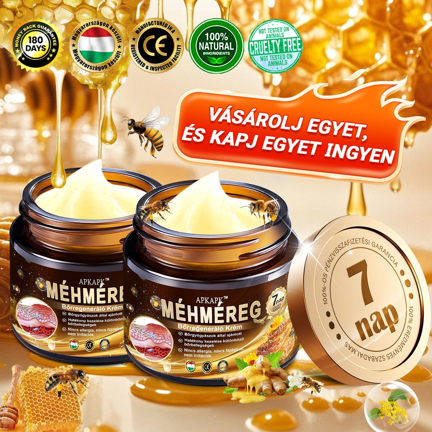 Nourishing Bee Venom Cream – Firming and Anti-Wrinkle
