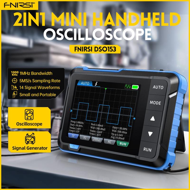 2 in 1 Handheld Oscilloscope/DDS Signal Generator Digital Portable Automotive Oscilloscope