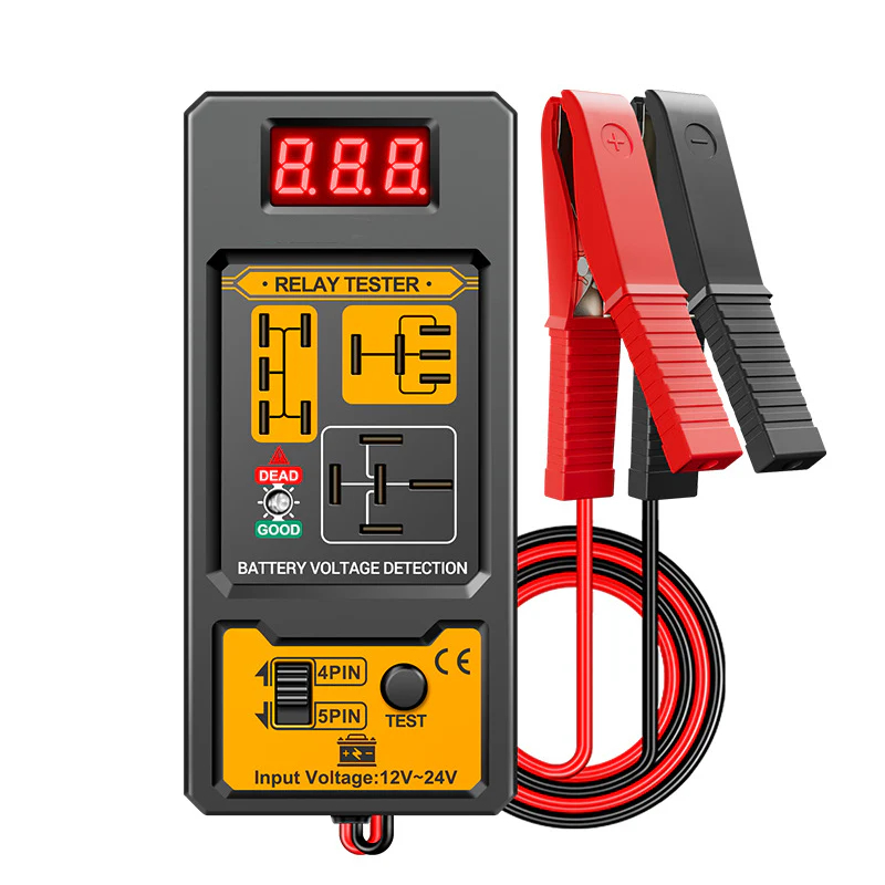 🔥【#1 Best Seller】🔥 Inaccurate diagnostics/dangerous connections/limited compatibility? 4/5 pin relay tester, only 60 units available⚡️