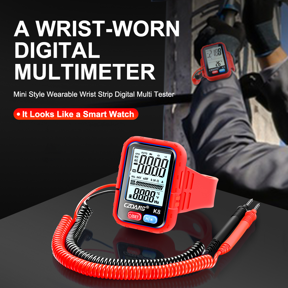 Mini Wearable Wristband Digital Multi-function Multimeter