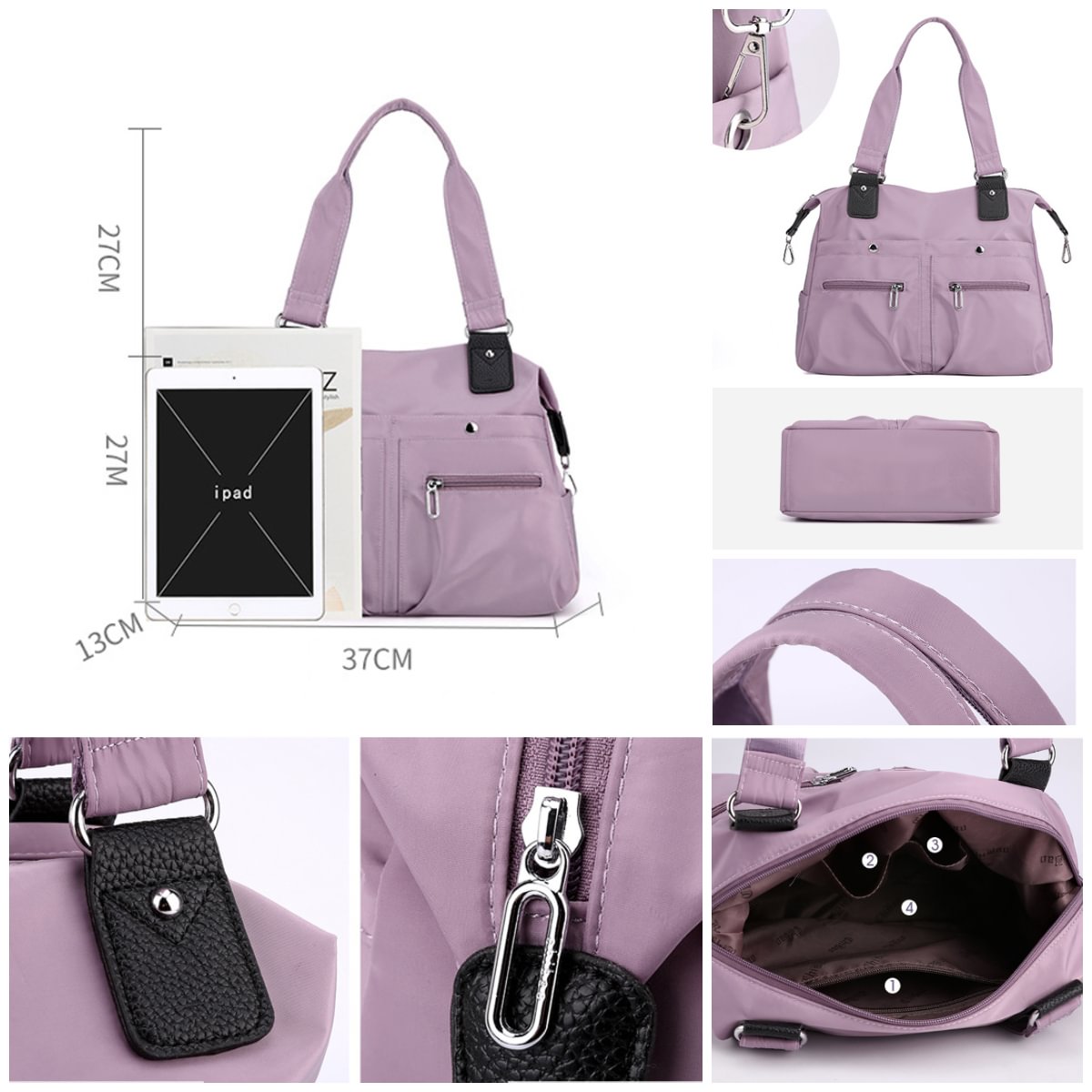 ⏰🐰EARLY EASTER HOT SALE-50% OFF🔥2023 Large Capacity Waterproof Multi Pocket Nylon Shoulder Bag