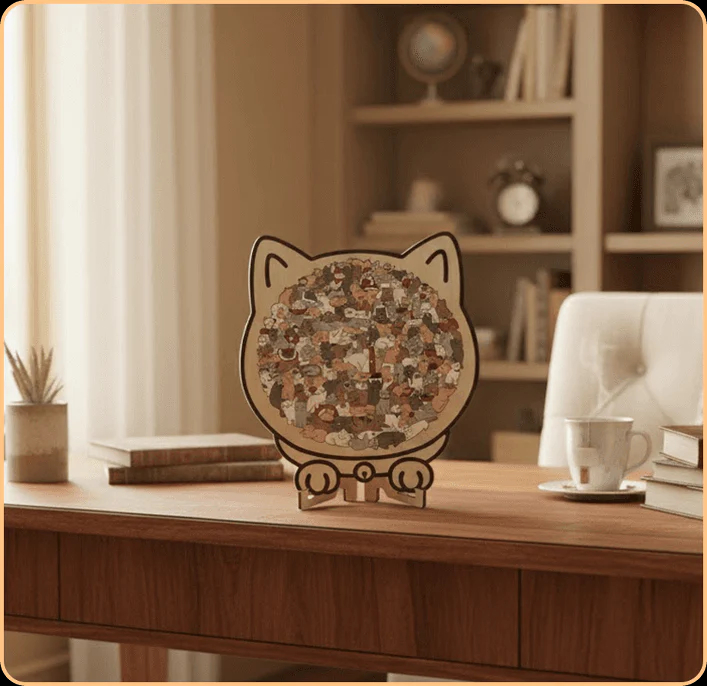 135-piece wooden jigsaw puzzle - a creative gift