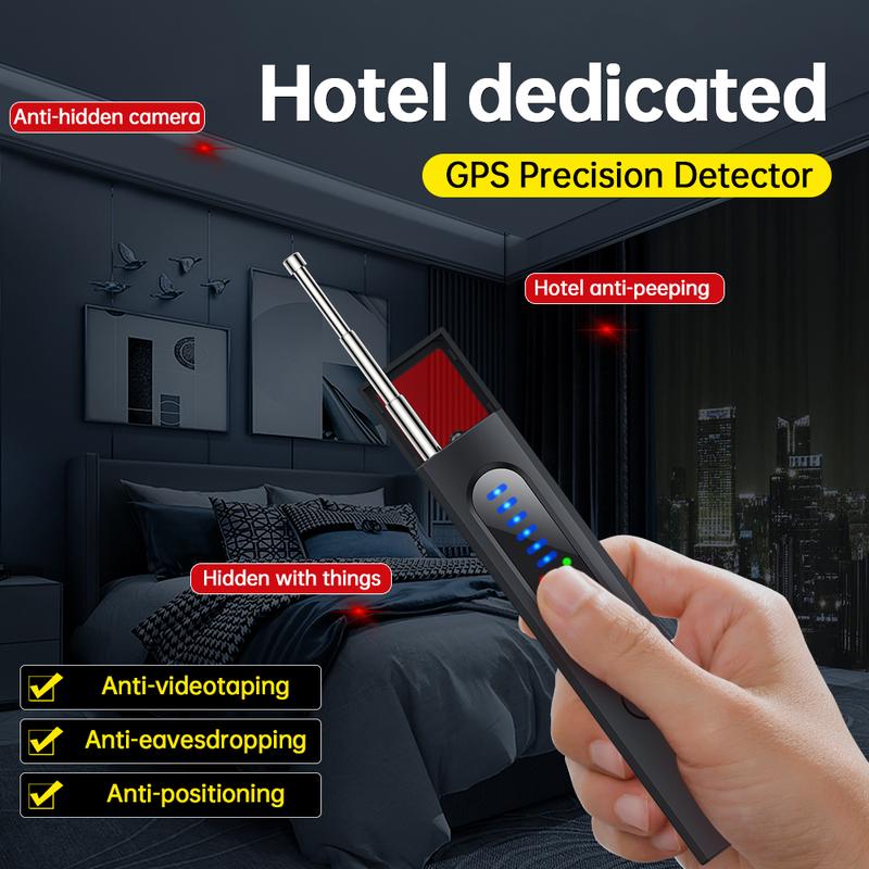 Hidden Camera Detectors ，GPS Tracker Detector with 5 Sensitivity Levels and Professional Modes for Office, Hotels, Bathroom Portable