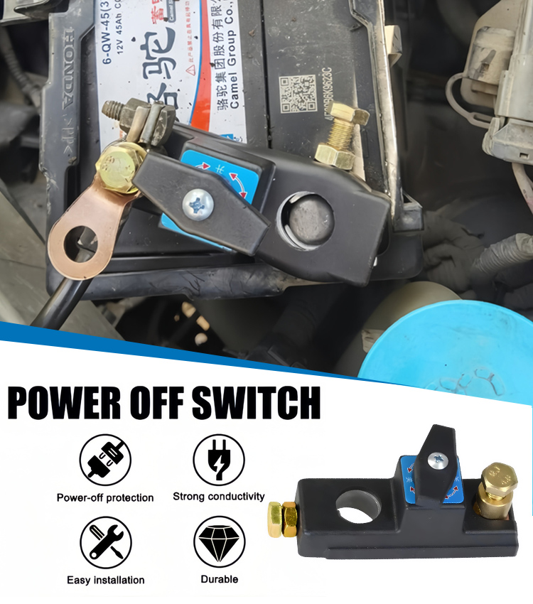 New anti-electric shock car battery power cut-off switch