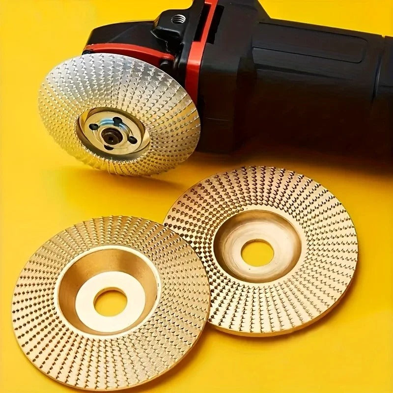 Wood carving disc set for angle grinders – Clean shaping without loss of power