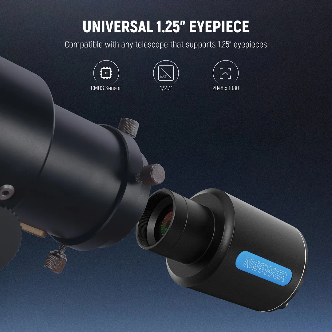 NEEWER LS-T22 1.25" Electronic Telescope Eyepiece with App Control
