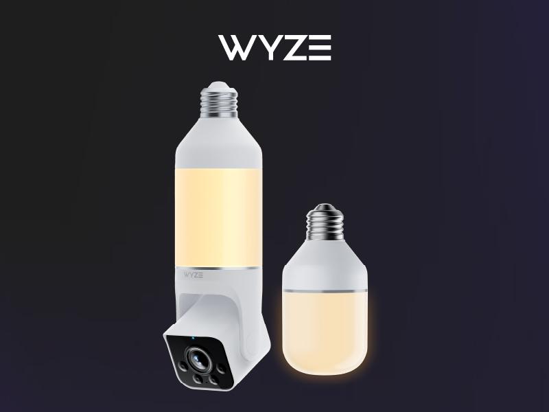 Wyze Bulb Cam &mdash; 2K HD Light Bulb Security Camera, 24/7 MicroSD Recording, Color Night Vision, Optional Advanced AI Subscription for Pet/Package/Person Detection, Dimmable LED, Color Night Vision, 2-Way Audio