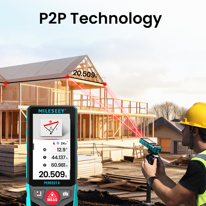 P9 Outdoor Laser Measure with Point-to-point (P2P) Technology