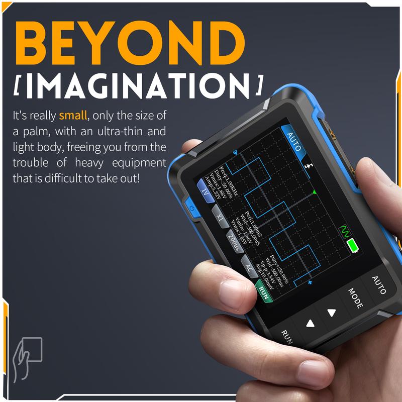 2 in 1 Handheld Oscilloscope/DDS Signal Generator Digital Portable Automotive Oscilloscope