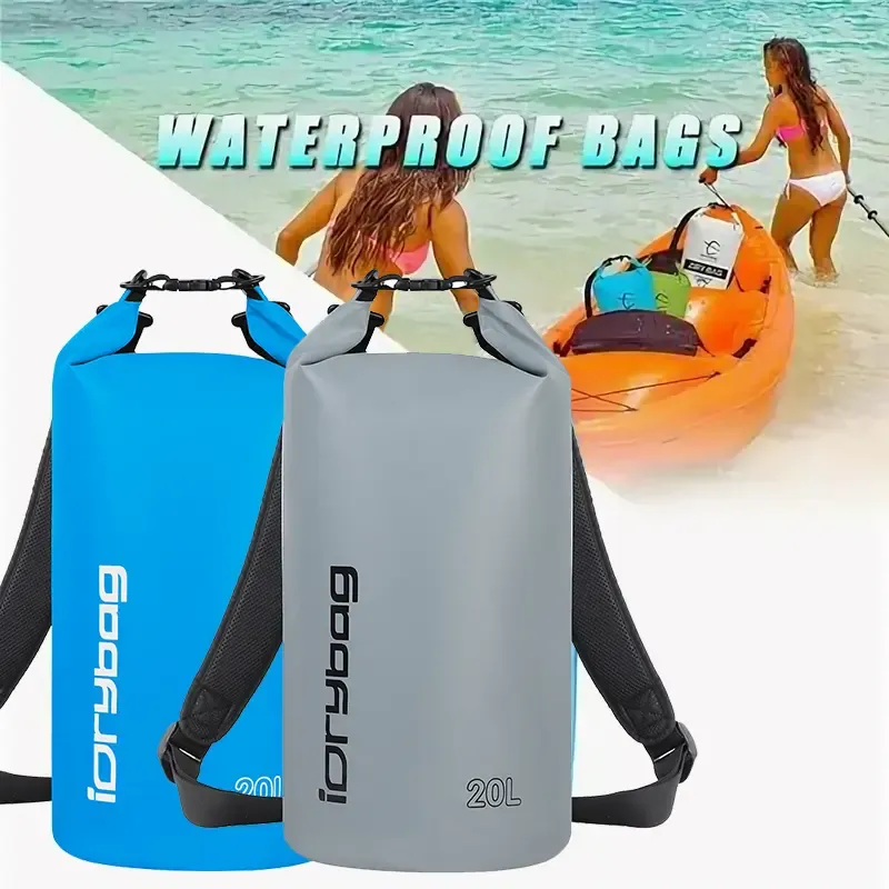 IDRYBAG Waterproof Backpack Dry Bag for Men and Women, Floating Bag Dry Backpack 2L/5L/10L/20L/30L, Waterproof Dry Bag for Kayaking, Boating, Canoeing, Rafting, Hiking, Camping