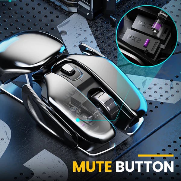 🔥Wireless Ergonomics Metal Mouse