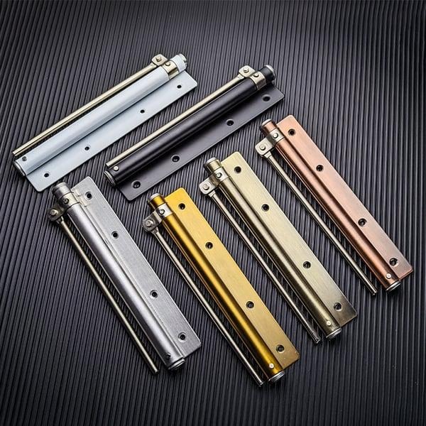 Automatic Door Closer, Zinc Alloy Safety Spring Door Closer Adjustable 50 kg Closing Door Hinge