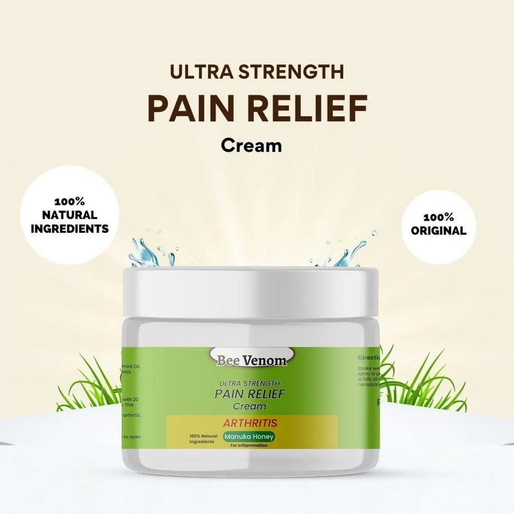 Bee Venom Pain Relief Cream | Joint and Bone Healing Cream | Natural Bee Venom Formula for Arthritis and Muscle Pain Relief