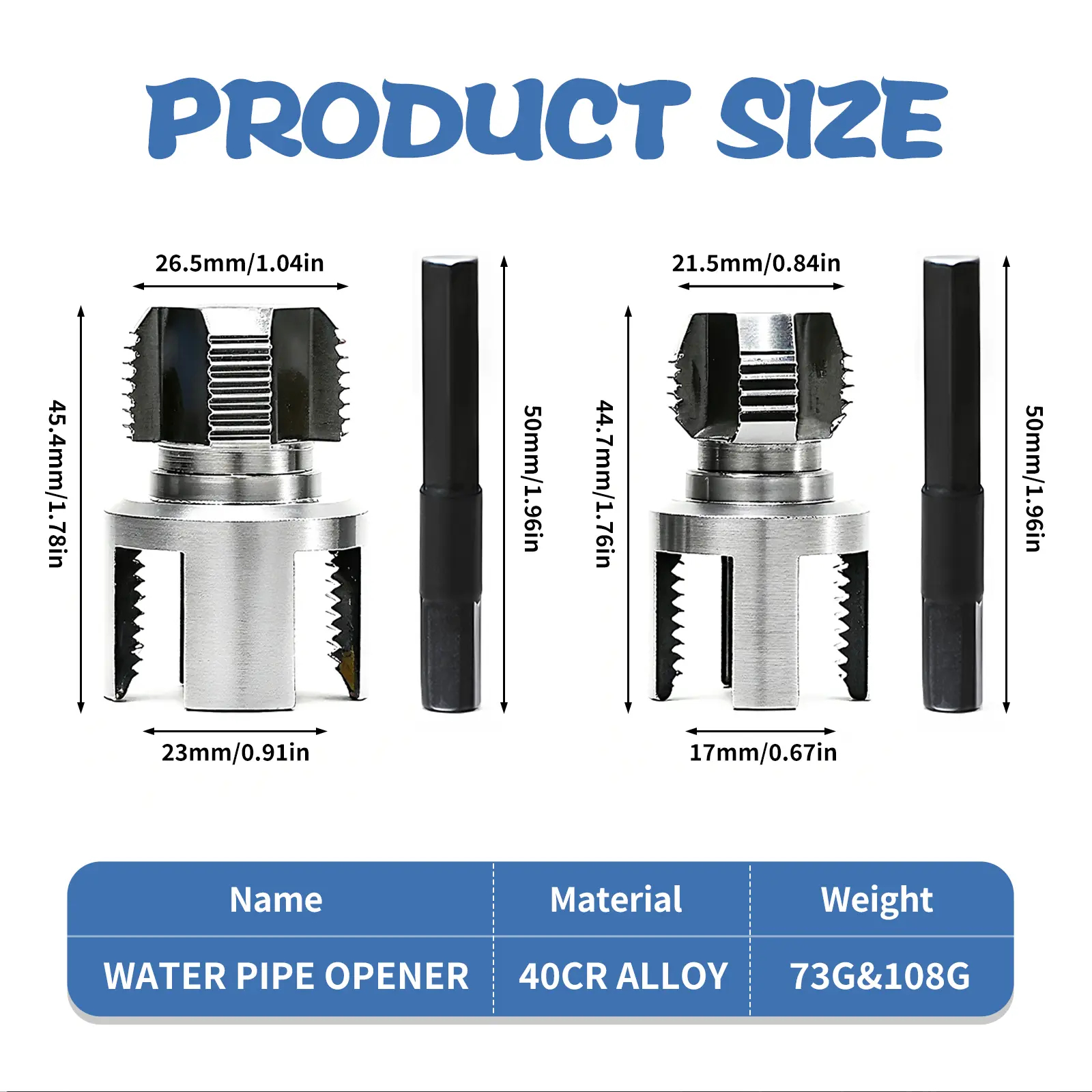 Pipe Tapping and Threading Tool | Dual-Specification Compatible, Wear-Resistant and Durable, Maximizing Efficiency in Pipe Installation and Repair!