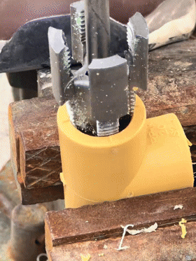 Integrated Internal & External Pipe Threading Tool