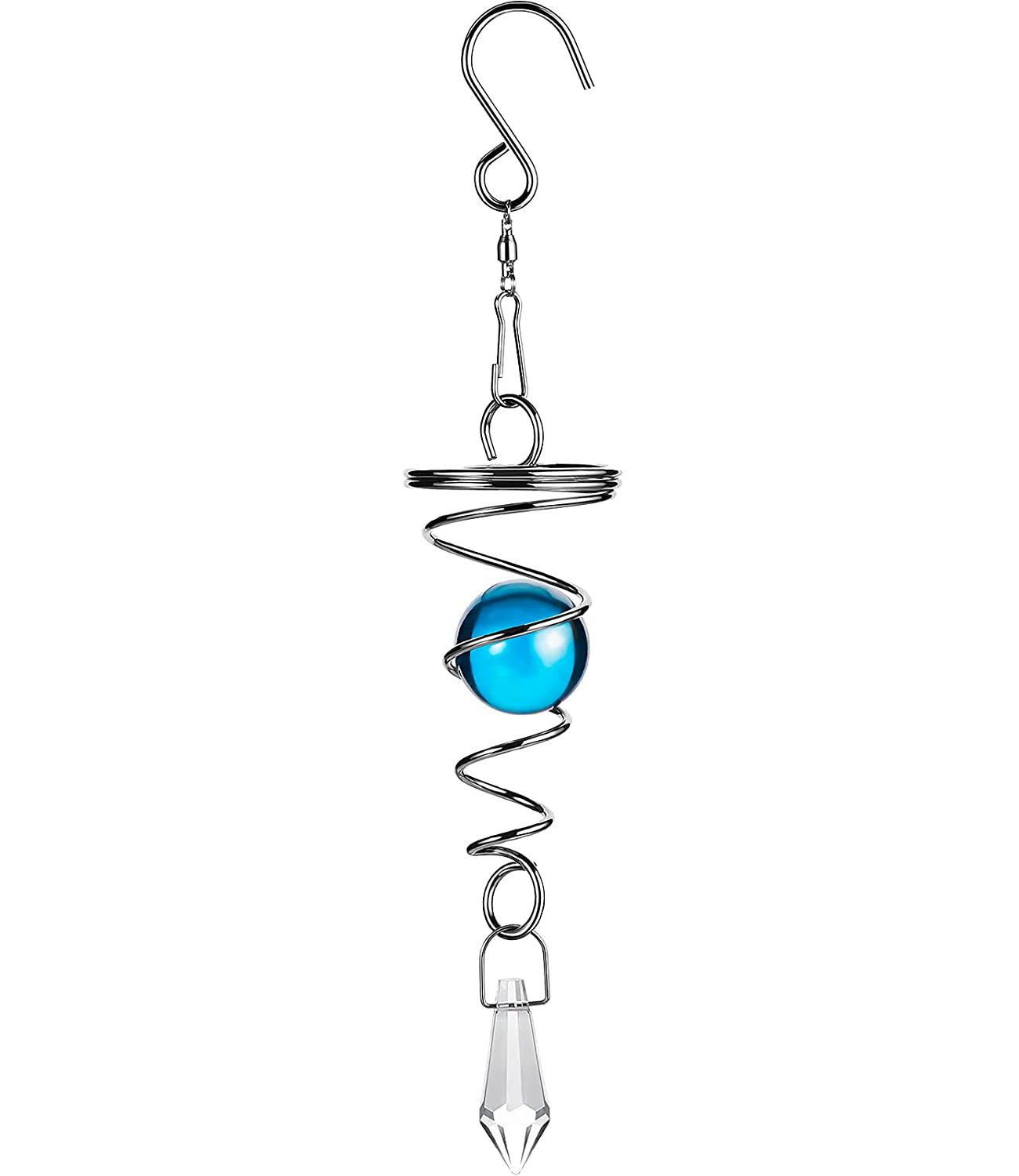 🔥Hot Sale 49% OFF🔥Rotating Spiral Tail Wind Chime Crystal Pendant
