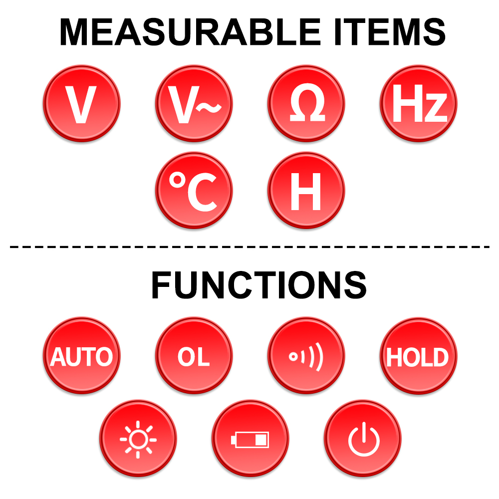 Mini Wearable Wristband Digital Multi-function Multimeter