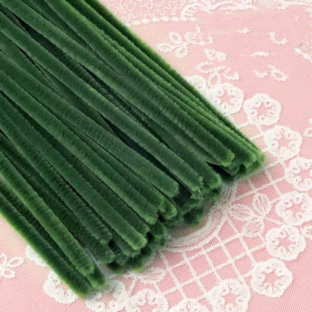 DIY raw material pipe cleaner fuzzy wire chenille stems multi color for flowers home craft cute animal birthday gift