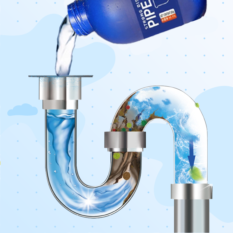 A powerful agent for unclogging and refreshing pipes.