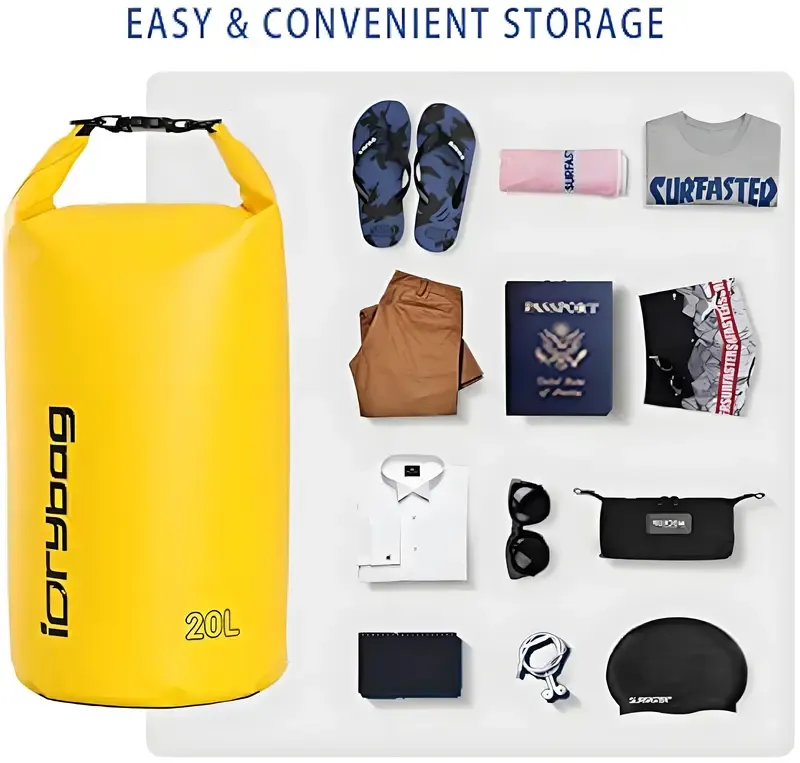 IDRYBAG Waterproof Backpack Dry Bag for Men and Women, Floating Bag Dry Backpack 2L/5L/10L/20L/30L, Waterproof Dry Bag for Kayaking, Boating, Canoeing, Rafting, Hiking, Camping