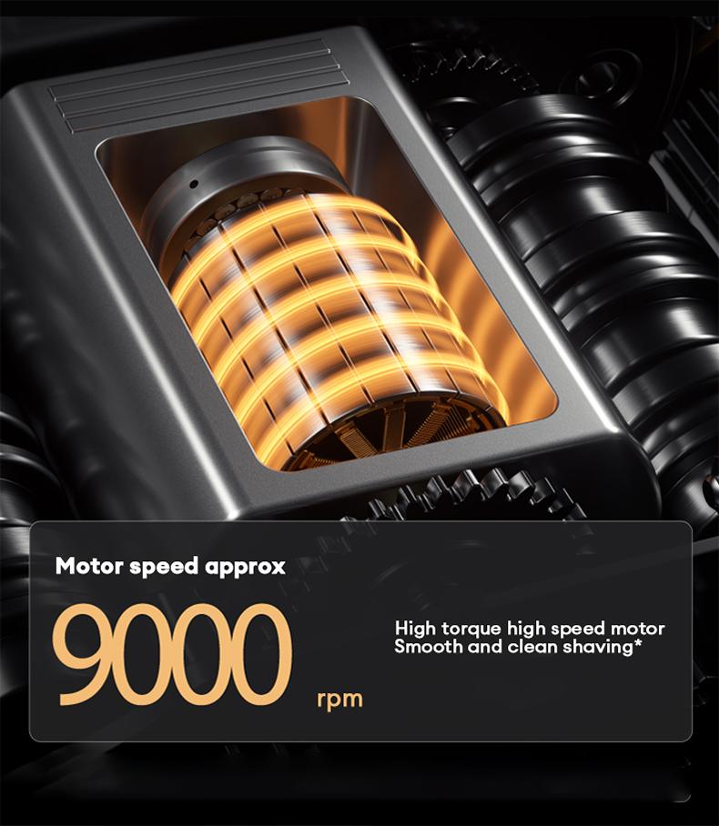 PAXA Mini Electric Shaver - Magnetic Dual Blades Curved Blade Mesh Waterproof Skin-Friendly Washable Rechargeable High-Speed Motor with Long-Lasting Battery Compact Portable Facial Matte Smooth