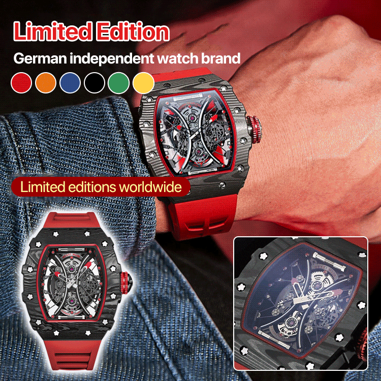 Men's Silicone Waterproof Luminous Richard Watch