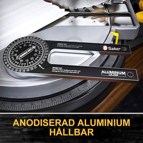 📏 7-inch Aluminum Miter Saw Protractor | Precision Angle Finder
