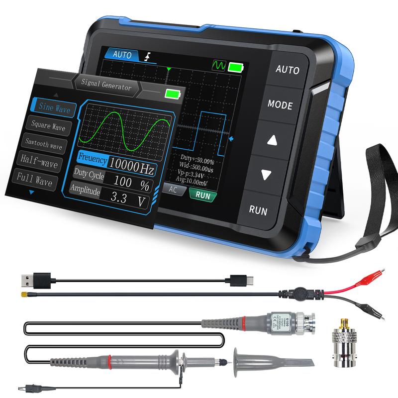 2 in 1 Handheld Oscilloscope/DDS Signal Generator Digital Portable Automotive Oscilloscope