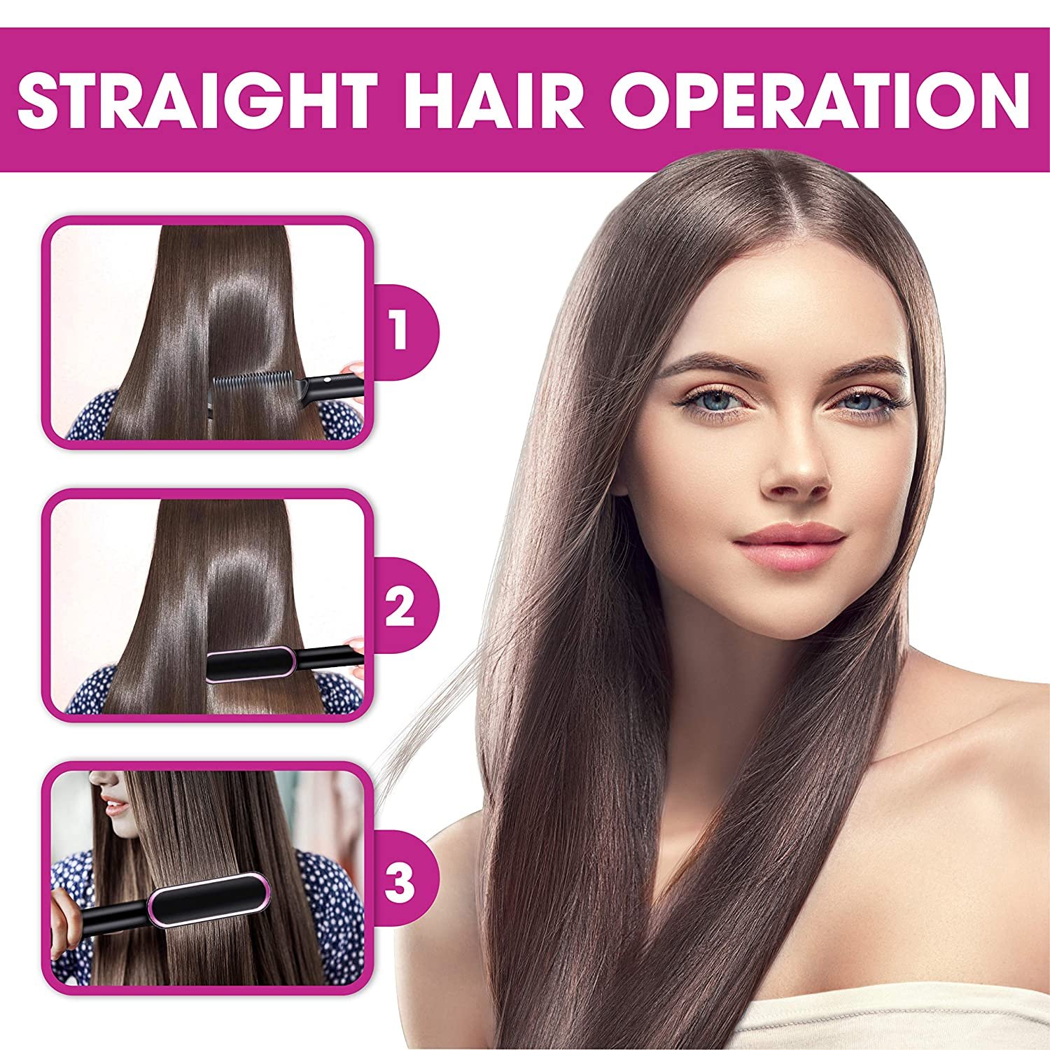 💖Mother's Day Gift💖Negative Ion Hair Straightener Styling Comb