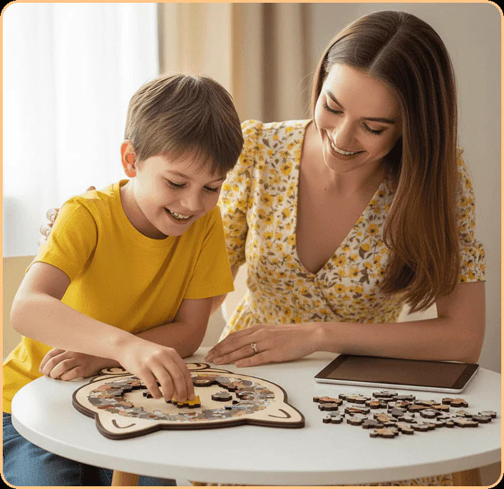 135-piece wooden jigsaw puzzle - a creative gift