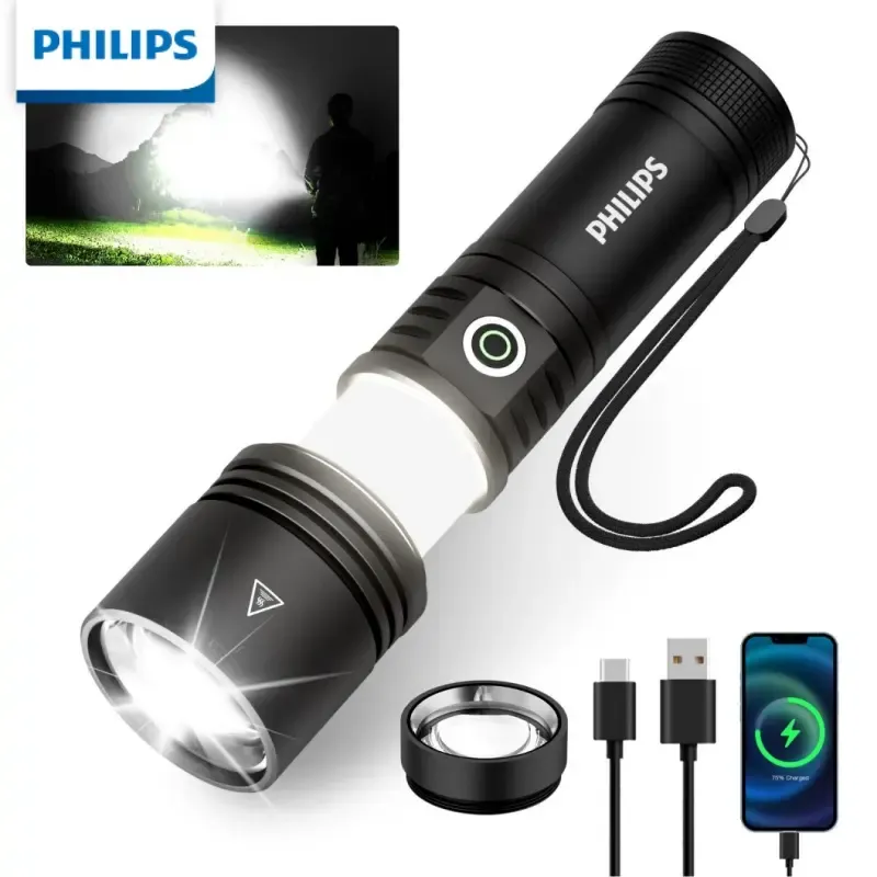 【Fathers Day Gift】PHILIPS Safety Ignition Camping Light strong Flashlight