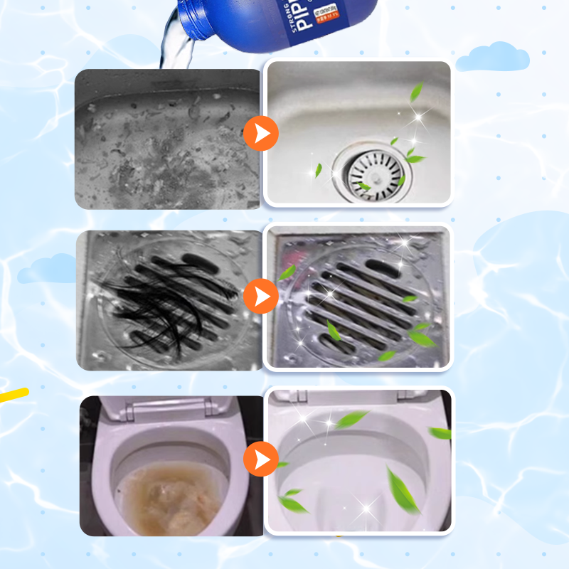 A powerful agent for unclogging and refreshing pipes.