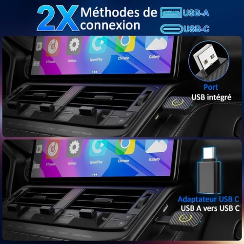 ⌛DERNIER JOUR 49% DE RÉDUCTION - Adaptateur CarPlay sans fil mini