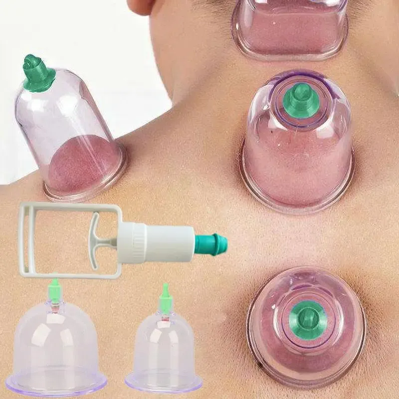 Cupping Set, 6 Cups Cupping Kit for Massage Therapy, Chinese Cupping Therapy Set with Magnetics, Professional Vacuum Cupping Set for Cellulite Reduction Muscle Pain Relief with Manual Pump
