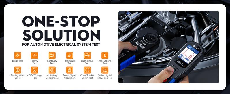 Product Introduction of VDIAGTOOL V200 Pro Automotive Power Circuit Probe Tester Breaker Finder Tool, 12/24V Electrical Open Short Circuit Finder, Wire Tracer, AC DC Voltage Trailer Relay Fuse Test car checker device Detector Portable 2