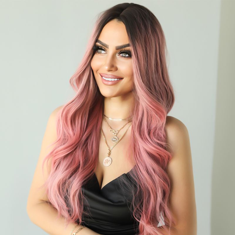 Oblíbená dlouhá kudrnatá paruka