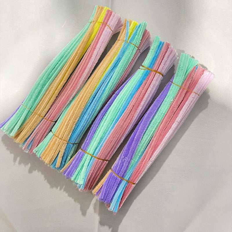 DIY raw material pipe cleaner fuzzy wire chenille stems multi color for flowers home craft cute animal birthday gift