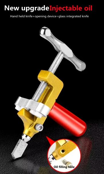 👌🏼👍🏼✅2 in 1 Glass Ceramic Cutter with 🔥🔥🔥 Wheel Crusher Tool👌🏼👍🏼✅