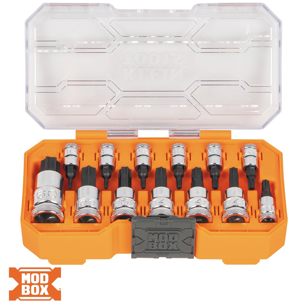  Knurled Hex Bit Socket Set, SAE, 13-Piece