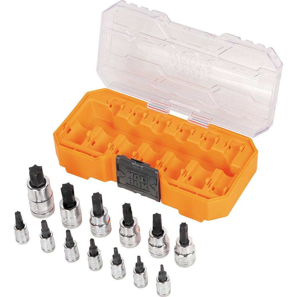  Knurled Hex Bit Socket Set, SAE, 13-Piece