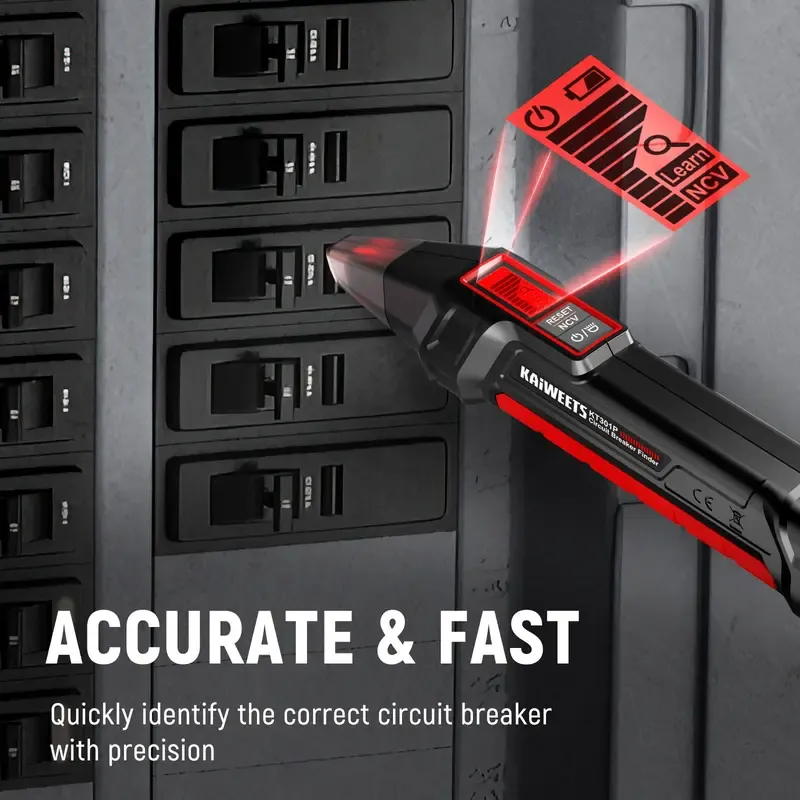 AC Circuit Breaker Finder Tool with Alarm LCD Display